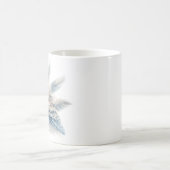 Elegantes Eule in Wasserfarbe Kaffeetasse (Mittel)