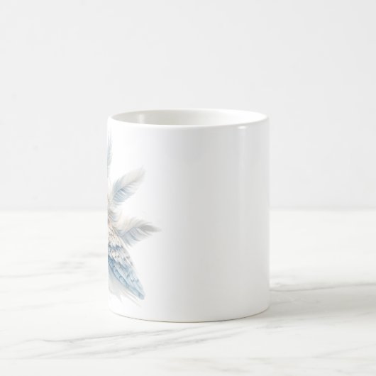 Elegantes Eule in Wasserfarbe Kaffeetasse (Mittel)