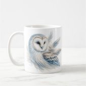 Elegantes Eule in Wasserfarbe Kaffeetasse (Links)