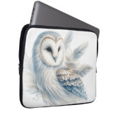 Elegantes Eule in Wasserfarbe Laptopschutzhülle (Vorne Rechts)