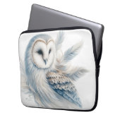 Elegantes Eule in Wasserfarbe Laptopschutzhülle (Vorderseite Links)