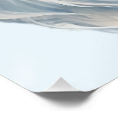 Elegantes Eule in Wasserfarbe Poster (Ecke)