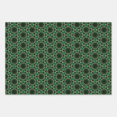 Elegantes Evergreen und Gold Wrapping Paper Set Geschenkpapier Set (Vorderseite 3)