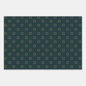 Elegantes Evergreen und Gold Wrapping Paper Set Geschenkpapier Set (Vorderseite 2)