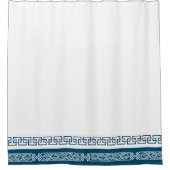 Elegantes ewiges Lebenszyklus Mongolisches Muster Duschvorhang (Vorderseite)