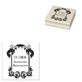 Elegantes Ex Libris Gummistempel (Stempel)