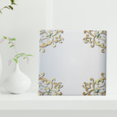 Elegantes Extravagantes Gold Verziert Barock Filig Fliese