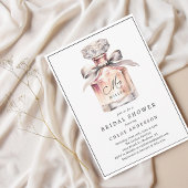 Elegantes Extravagantes Watercolor Parfüm Brautpar Einladung