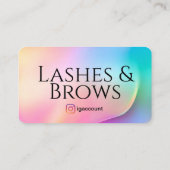 Elegantes Eyelash-Logo Visitenkarte (Rückseite)
