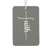 Elegantes Faith Cross Auto Autolufterfrischer (Rückseite)