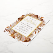 Elegantes Fall-Brautparty Folieneinladung (Gedreht)