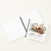 Elegantes Fall Brautparty Gästebuch Notizblock (Innenseite)