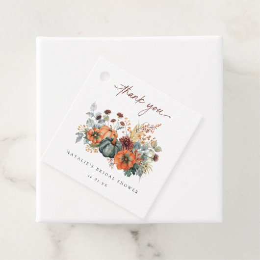 Elegantes Fall-Brautparty Geschenkanhänger (Beispiel)