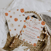 Elegantes Fall Floral Brautparty Einladung