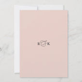 Elegantes Fall Floral Burgundy Blush Brautparty Einladung (Rückseite)