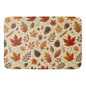 Elegantes Fall Pattern Badematte (Vorderseite)