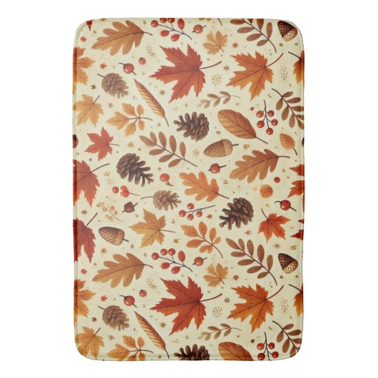 Elegantes Fall Pattern Badematte (Vorderseite Vertikal)