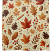 Elegantes Fall Pattern Duschvorhang (Vorderseite)