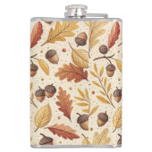 Elegantes Fall Pattern Flachmann (Rückseite)