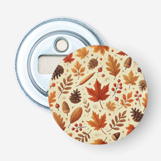 Elegantes Fall Pattern Flaschenöffner (Vorderseite)