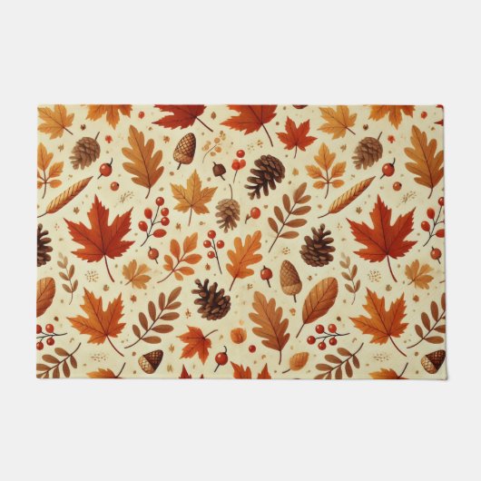 Elegantes Fall Pattern Fußmatte (Vorderseite)