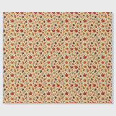 Elegantes Fall Pattern Geschenkpapier (Flach)