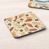 Elegantes Fall Pattern Getränkeuntersetzer (Linke Seite)