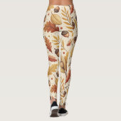 Elegantes Fall Pattern Leggings (Rückseite)