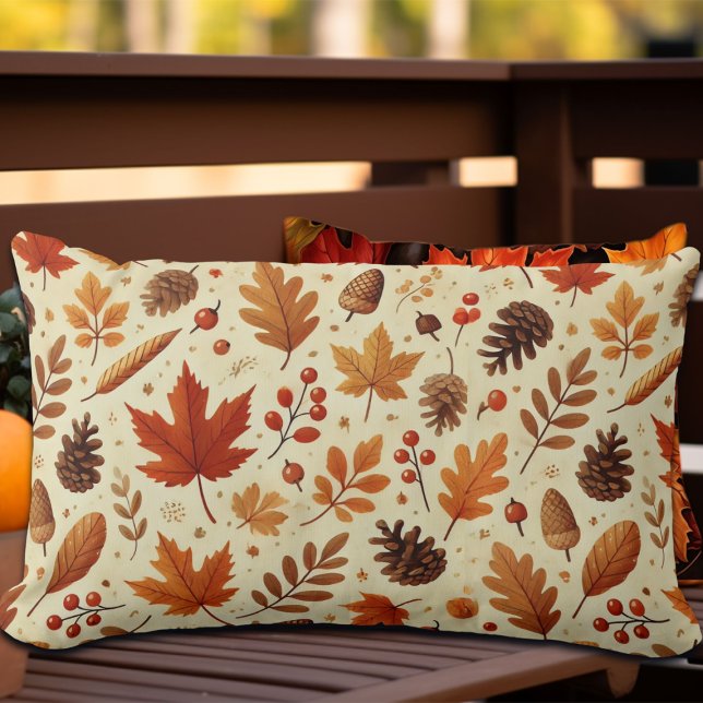 Elegantes Fall Pattern Lendenkissen (Von Creator hochgeladen)