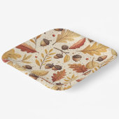 Elegantes Fall Pattern Pappteller (Gewinkelt)