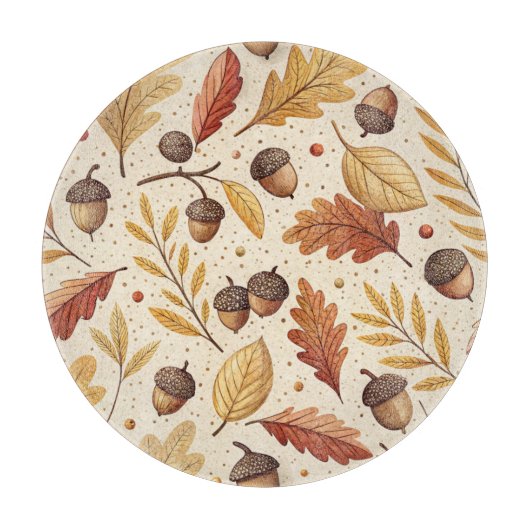 Elegantes Fall Pattern Schneidebrett (Vorderseite)