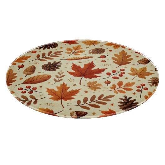 Elegantes Fall Pattern Schneidebrett (Ecke)
