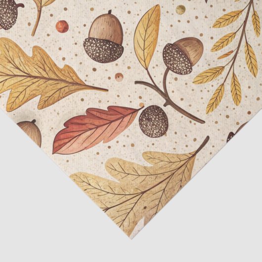 Elegantes Fall Pattern Seidenpapier (Ausschnitt)