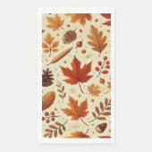 Elegantes Fall Pattern Serviette (Vorderseite)