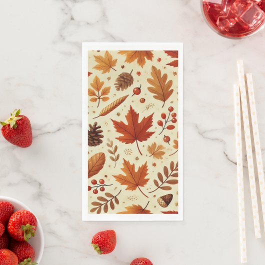 Elegantes Fall Pattern Serviette (Beispiel)