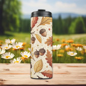 Elegantes Fall Pattern Thermosbecher