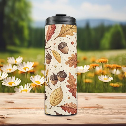 Elegantes Fall Pattern Thermosbecher