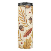 Elegantes Fall Pattern Thermosbecher (Rückseite)