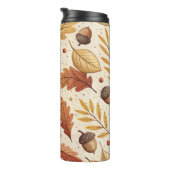 Elegantes Fall Pattern Thermosbecher (Nach rechts gedreht)