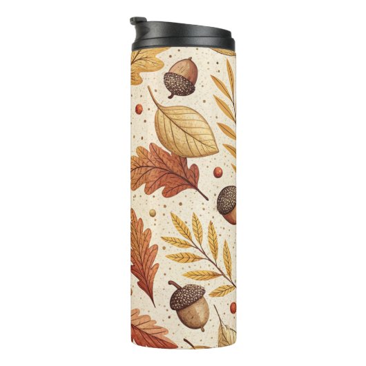 Elegantes Fall Pattern Thermosbecher (Nach rechts gedreht)