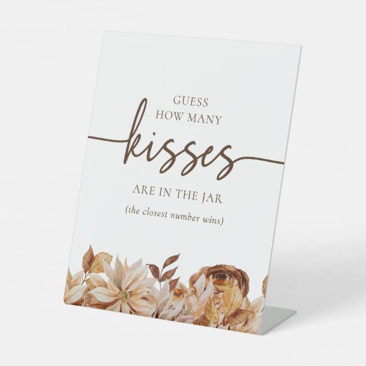 Elegantes Fall Pedestal Zeichen Sockelschild (Vorderseite)