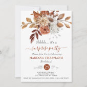 Elegantes Fall Wasserfarben Flora Party Einladung (Vorderseite)