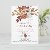 Elegantes Fall Wasserfarben Flora Party Einladung (Stehend Vorderseite)