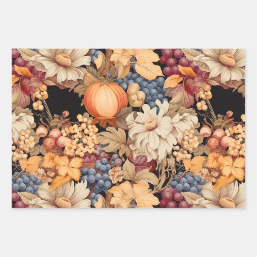 Elegantes Fallerntemuster stilvoller Chic Geschenkpapier Set (Vorderseite 3)