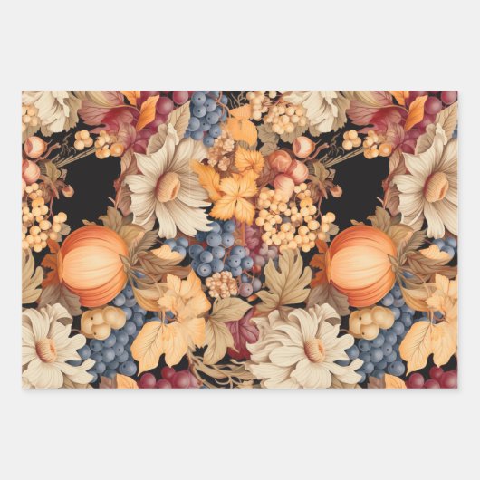 Elegantes Fallerntemuster stilvoller Chic Geschenkpapier Set (Vorderseite)