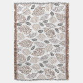 Elegantes Falling-Blätter-Muster Decke (Vorderseite Vertikal)