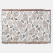 Elegantes Falling-Blätter-Muster Decke (Vorderseite)