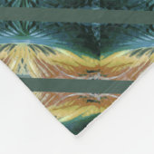 Elegantes Fallleaf Abstrakte Kunst, gestreiftes Mu Fleecedecke (Ecke)