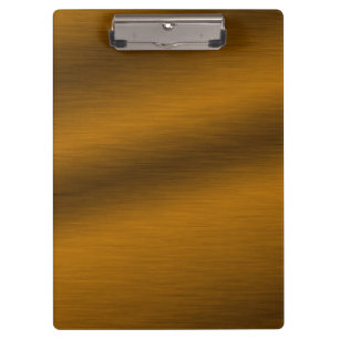 Elegantes falsches gebürstetes Bronze Klemmbrett