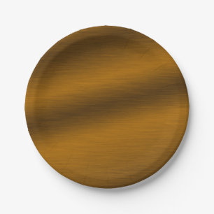 Elegantes falsches gebürstetes Bronze Pappteller
